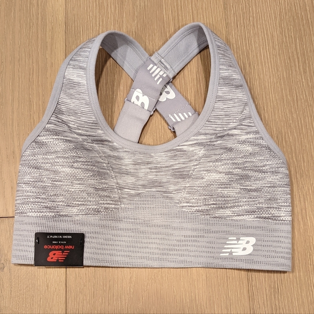 New Balance Women's Gray Sports Bra
